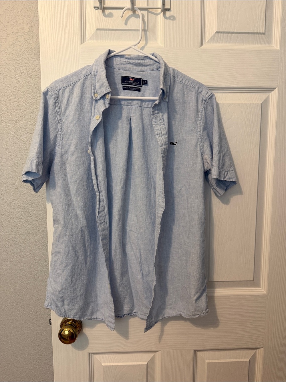 Vineyard Vines Light Blue Short-Sleeve Button-Down Shirt